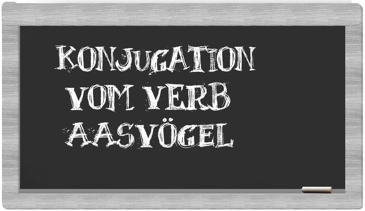 ¿Aasvögel en sílabas?