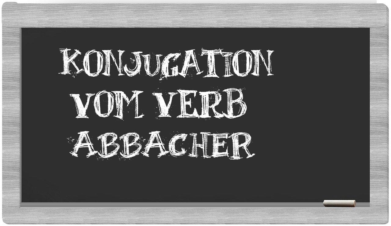 ¿Abbacher en sílabas?