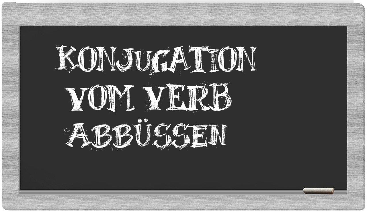 ¿Abbüßen en sílabas?