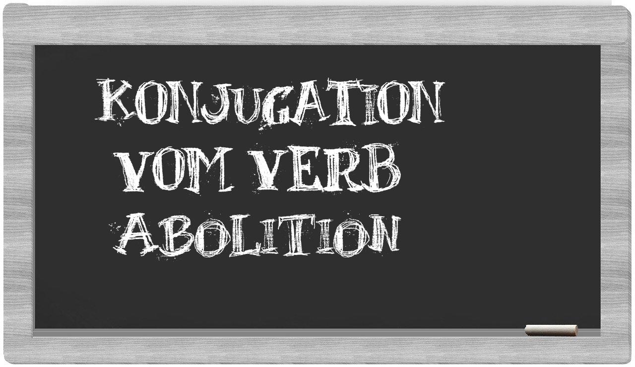 ¿Abolition en sílabas?