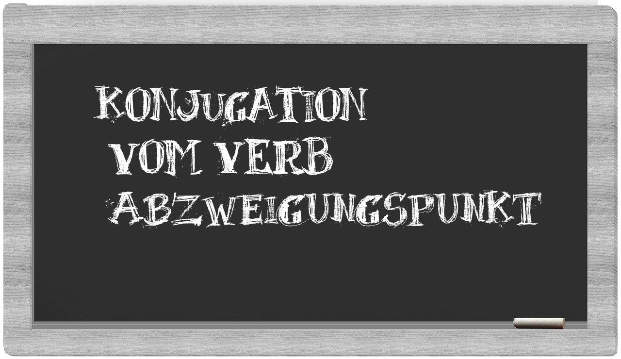 ¿Abzweigungspunkt en sílabas?