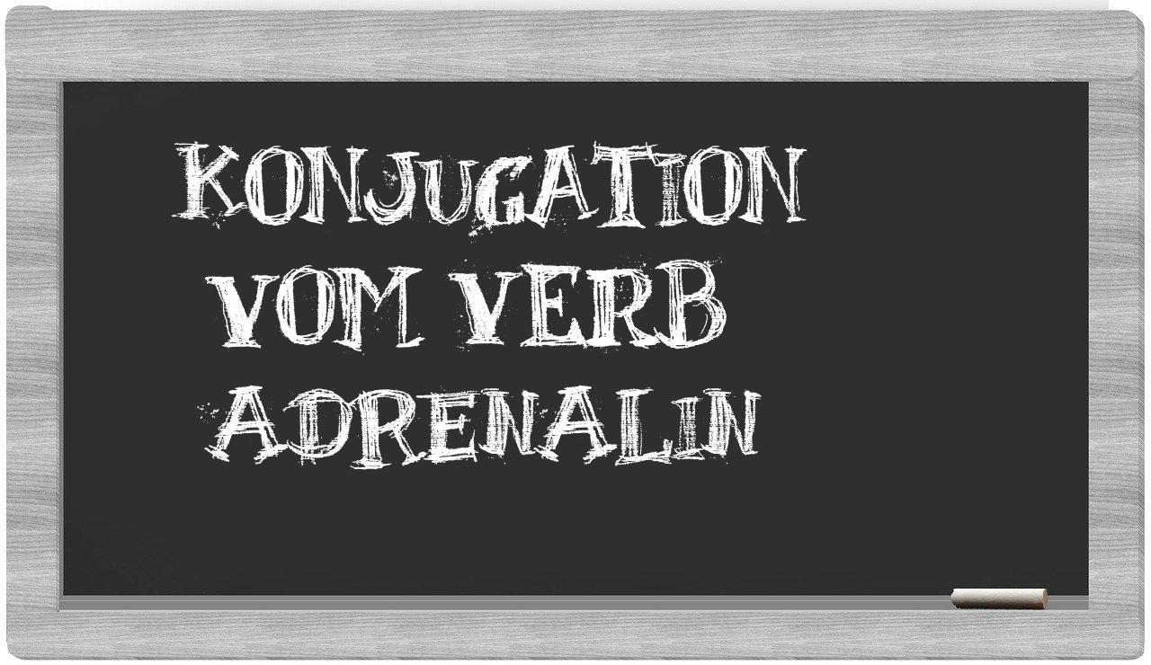 ¿Adrenalin en sílabas?