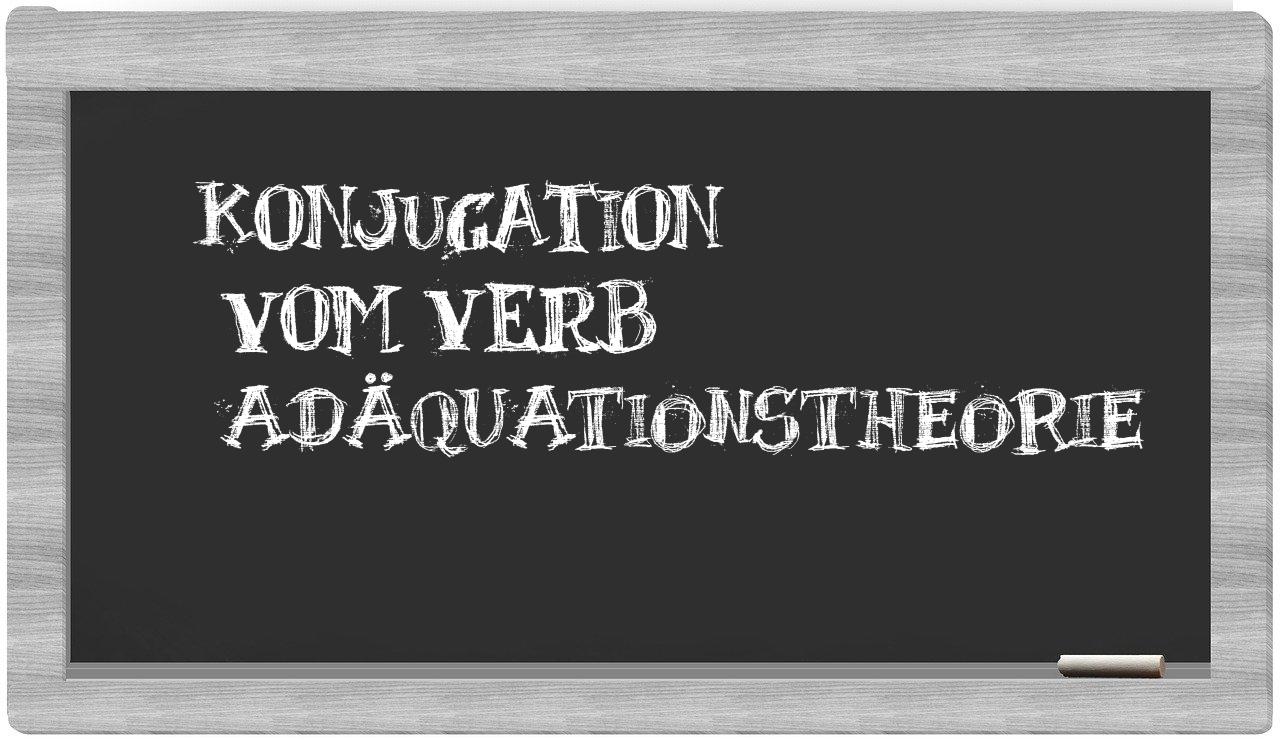 ¿Adäquationstheorie en sílabas?