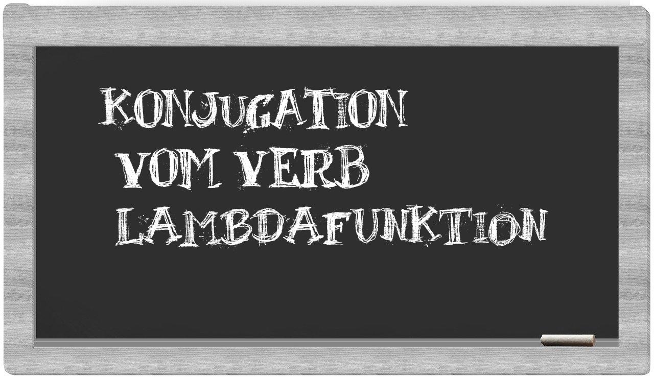 ¿Lambdafunktion en sílabas?