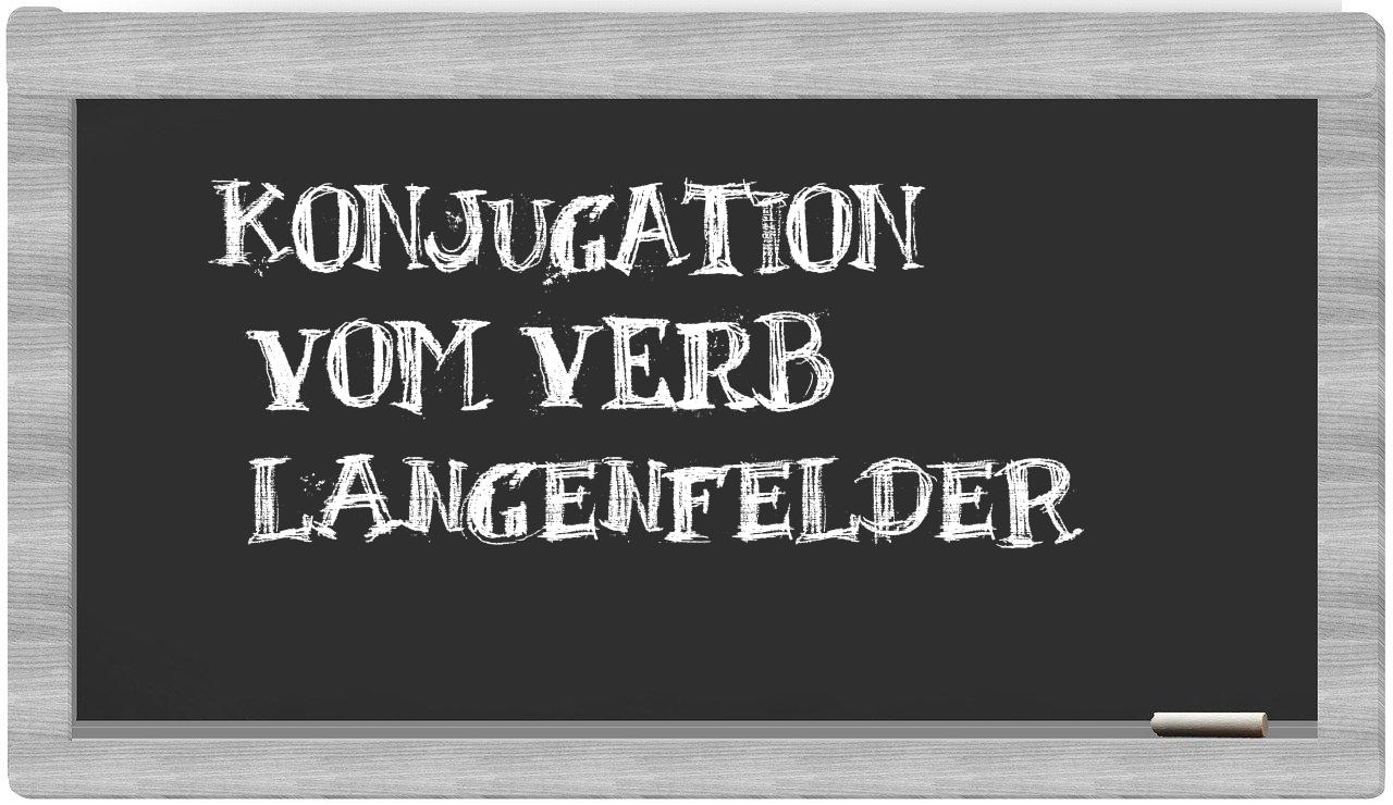 ¿Langenfelder en sílabas?