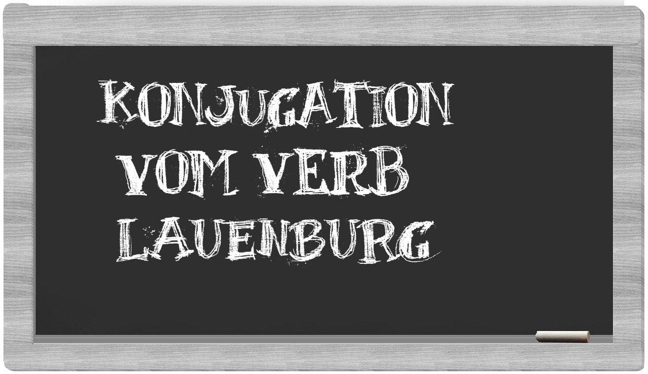 ¿Lauenburg en sílabas?
