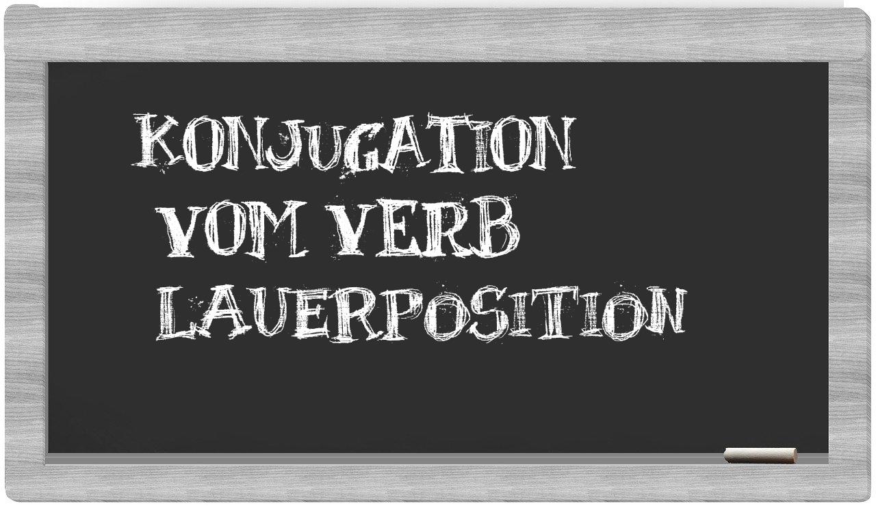 ¿Lauerposition en sílabas?