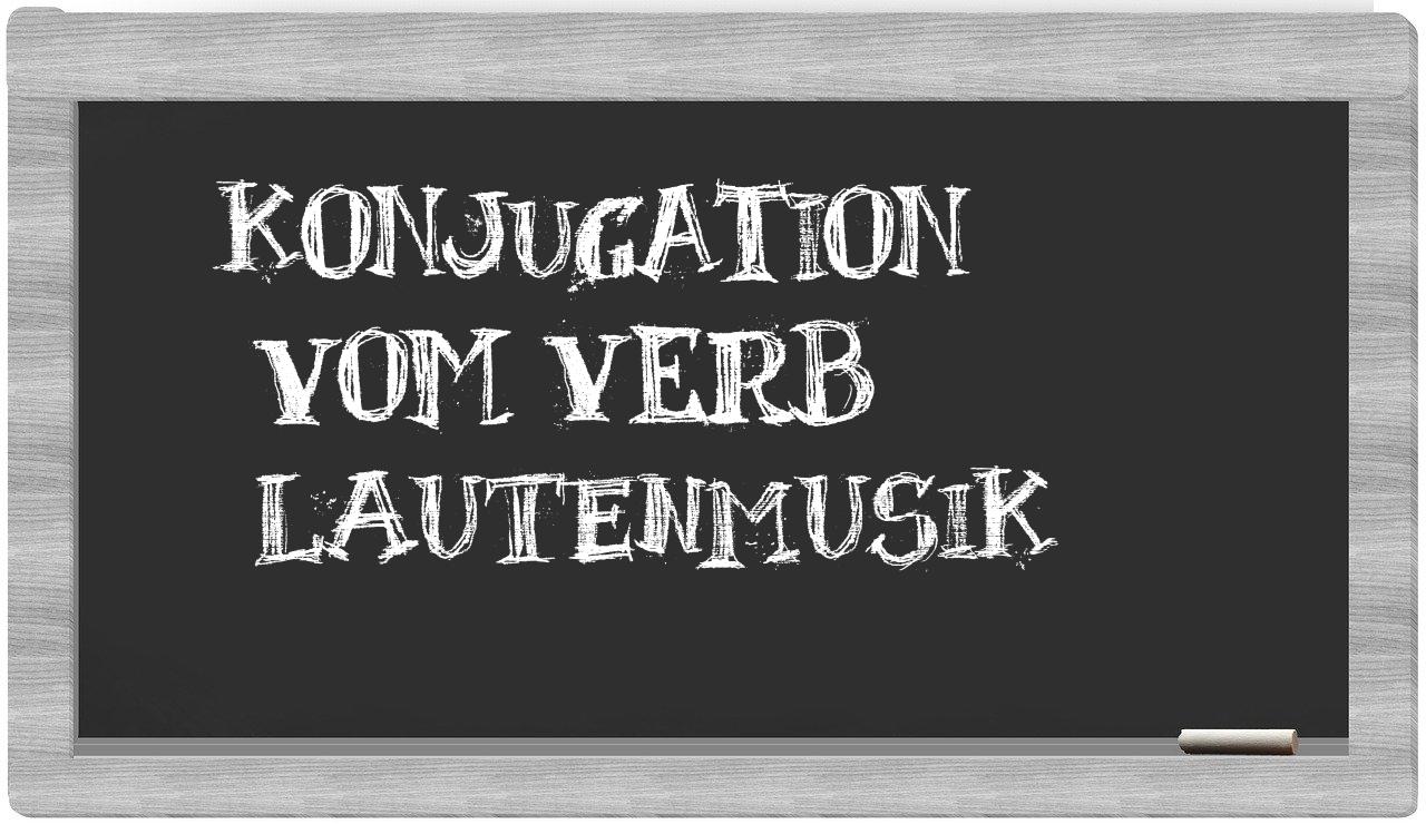 ¿Lautenmusik en sílabas?