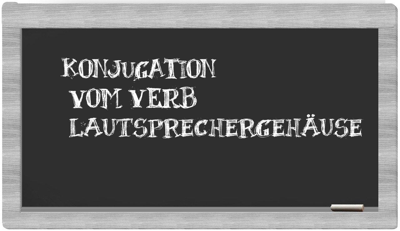 ¿Lautsprechergehäuse en sílabas?
