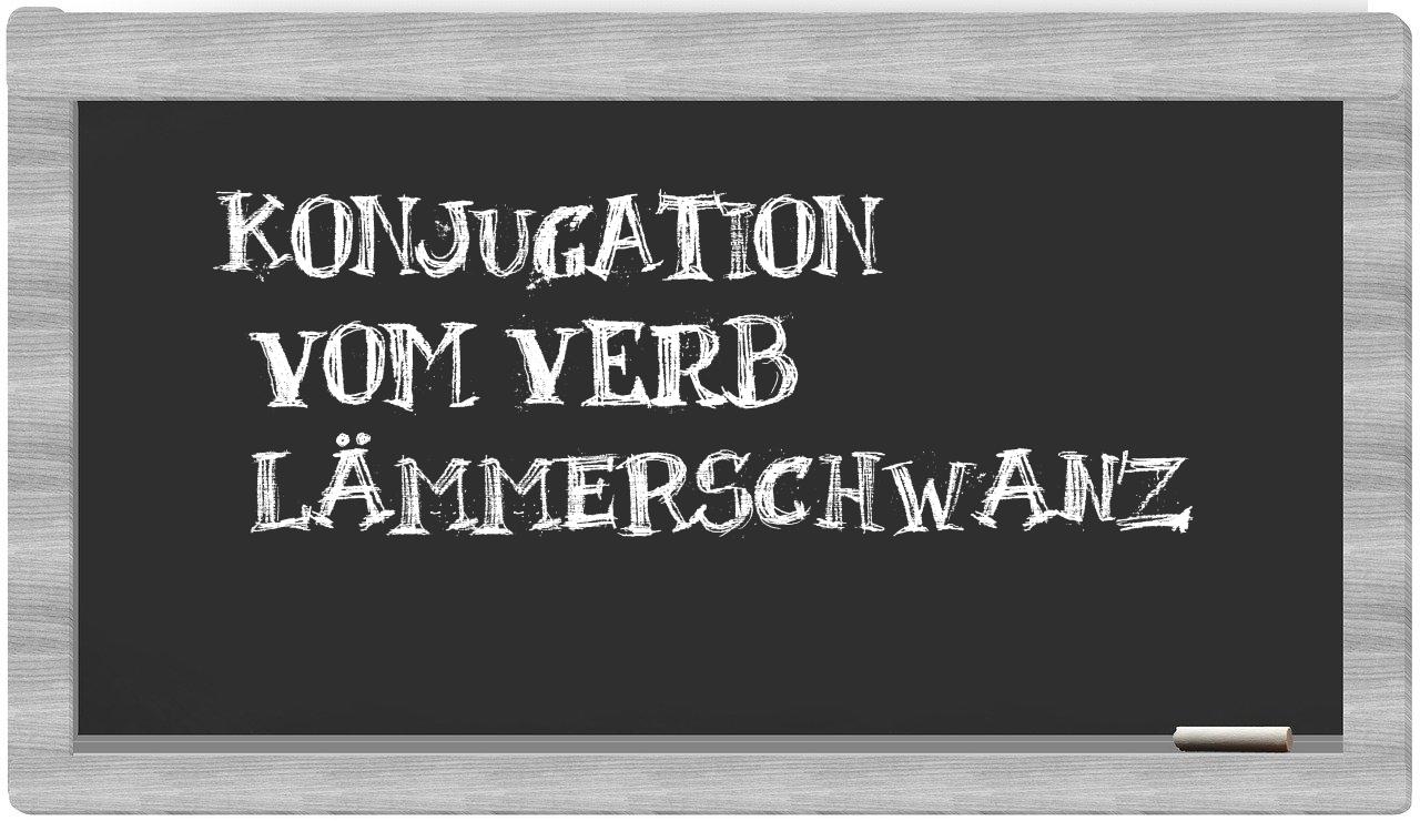 ¿Lämmerschwanz en sílabas?