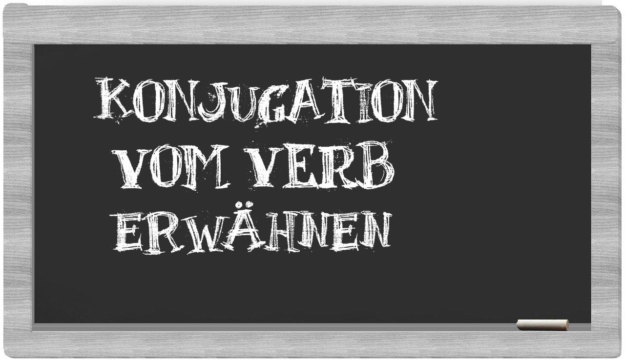 ¿erwähnen en sílabas?