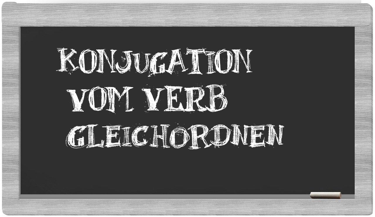 ¿gleichordnen en sílabas?
