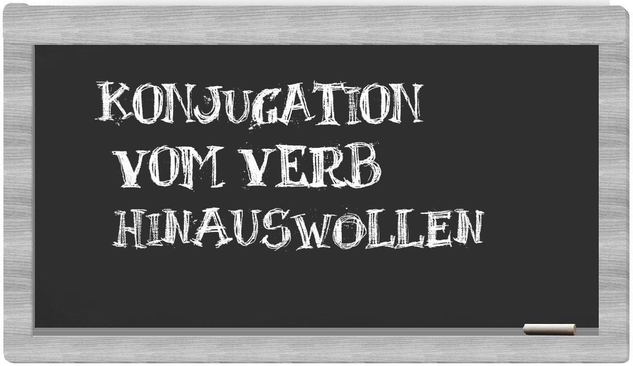 ¿hinauswollen en sílabas?