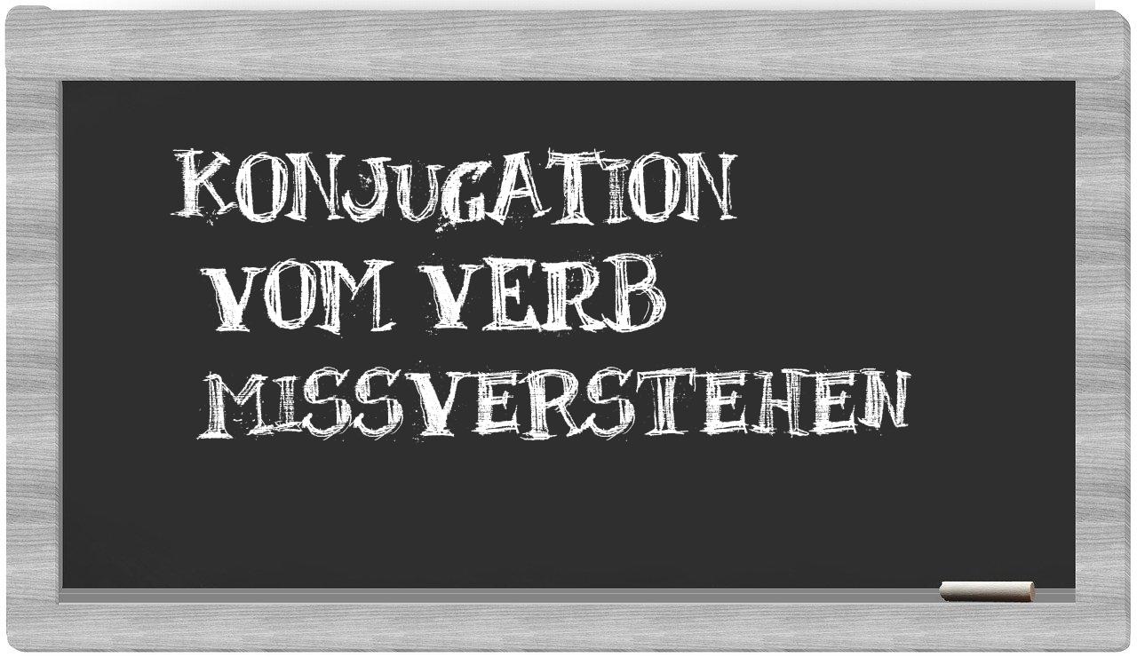 ¿mißverstehen en sílabas?