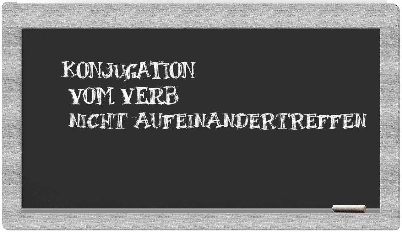 ¿nicht aufeinandertreffen en sílabas?