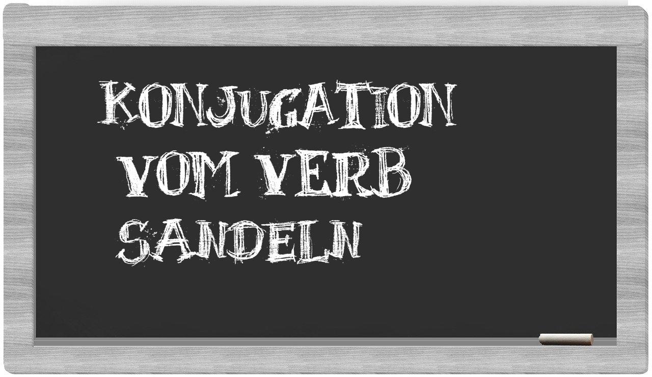 ¿sandeln en sílabas?