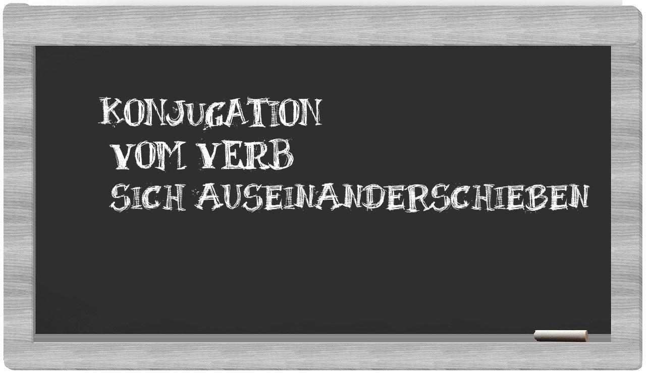 ¿sich auseinanderschieben en sílabas?