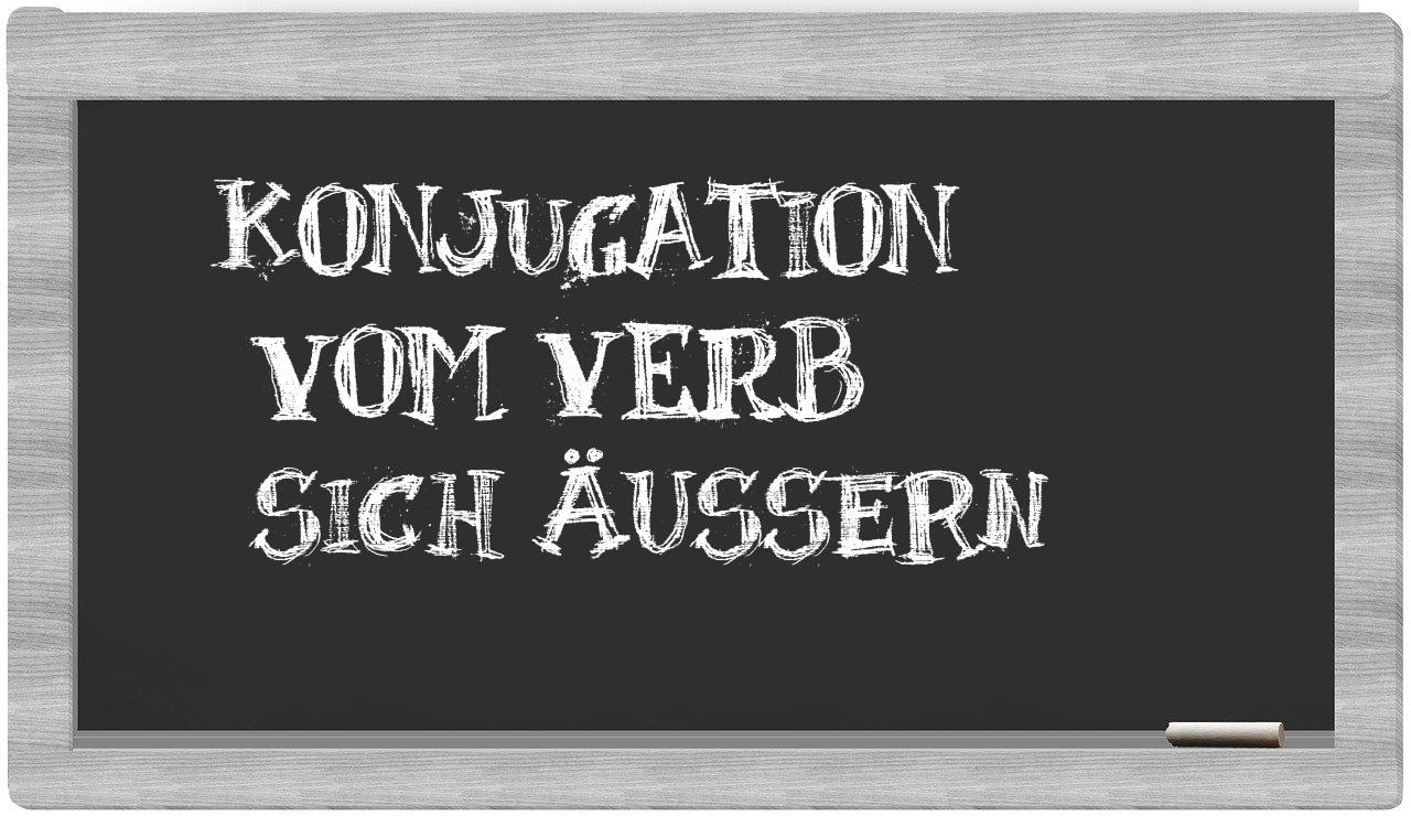 ¿sich äußern en sílabas?