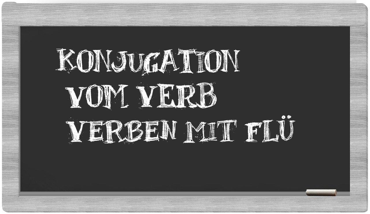 ¿verben mit flü en sílabas?