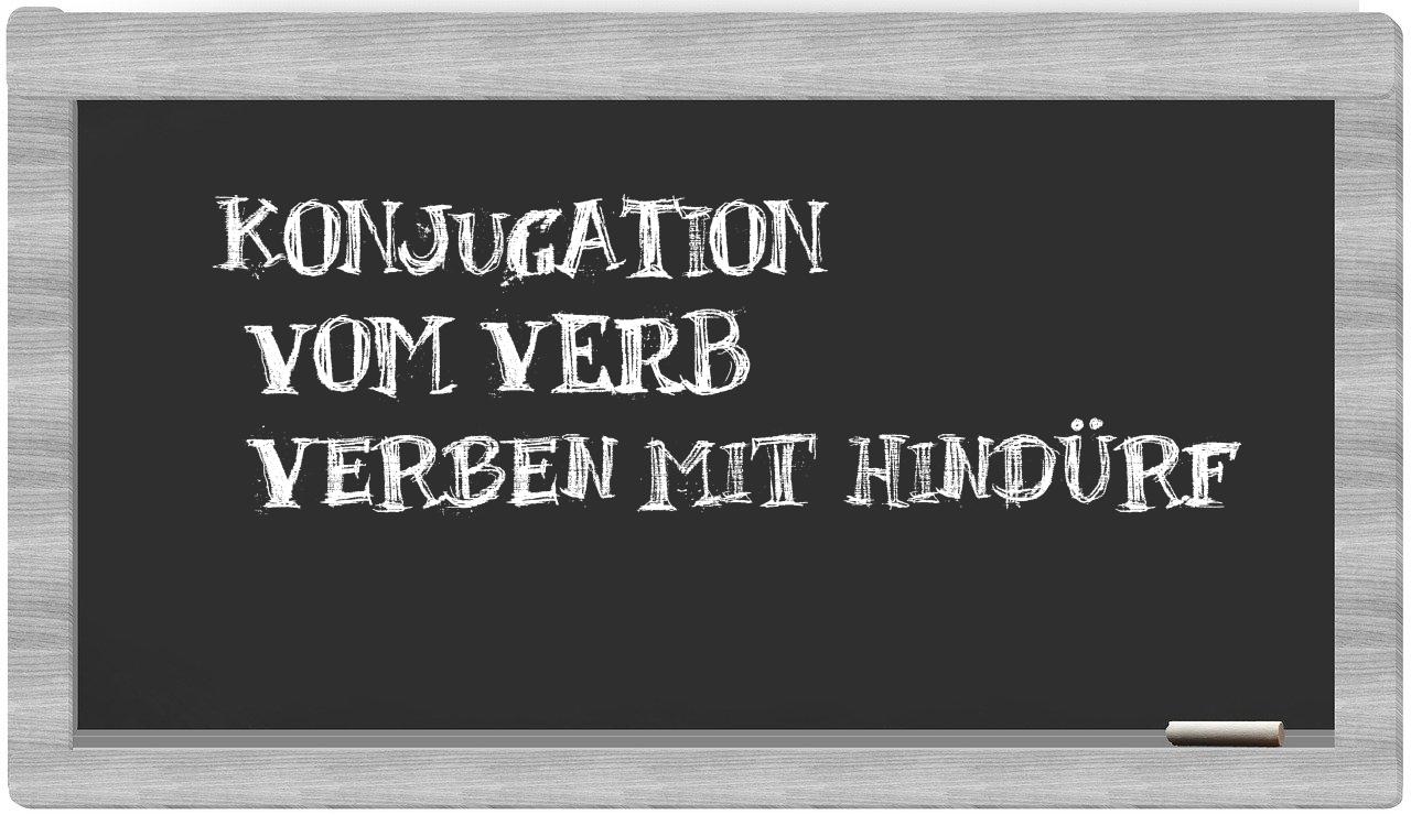 ¿verben mit hindürf en sílabas?