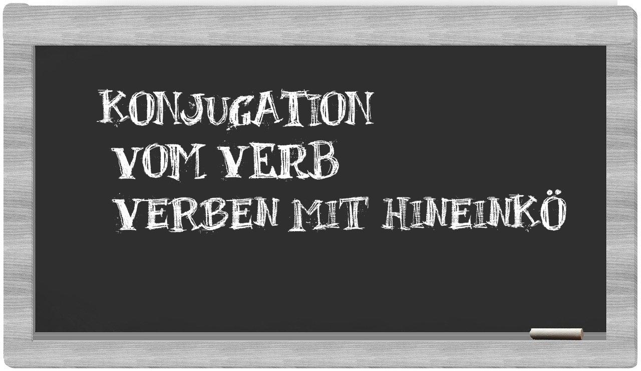 ¿verben mit hineinkö en sílabas?