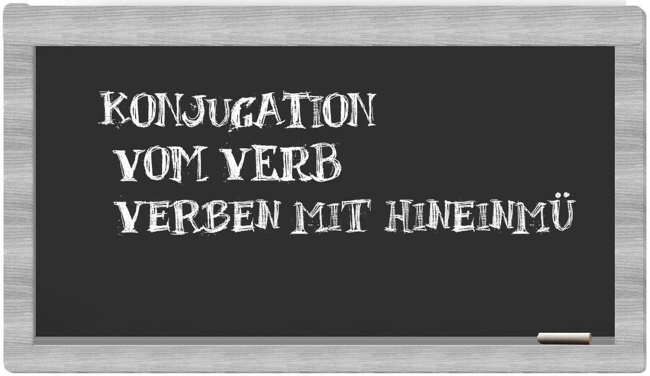 ¿verben mit hineinmü en sílabas?