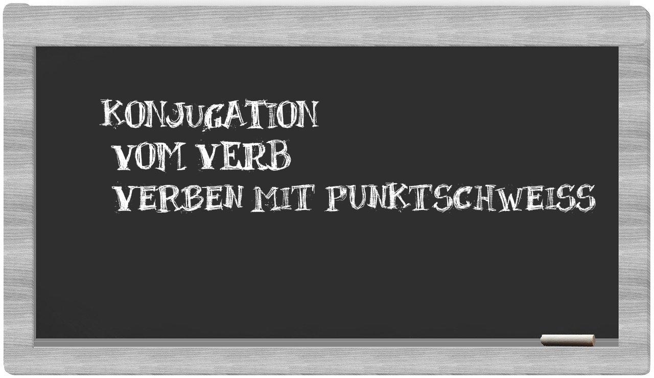 ¿verben mit punktschweiß en sílabas?