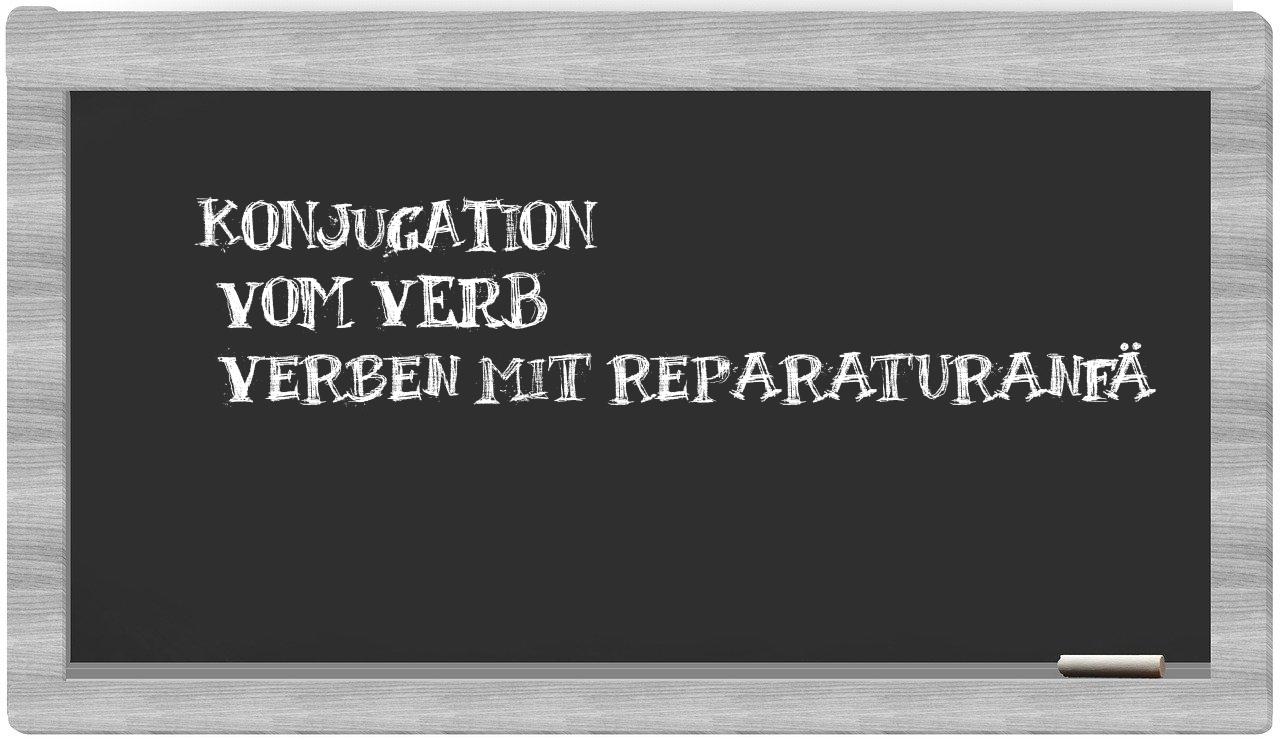 ¿verben mit reparaturanfä en sílabas?