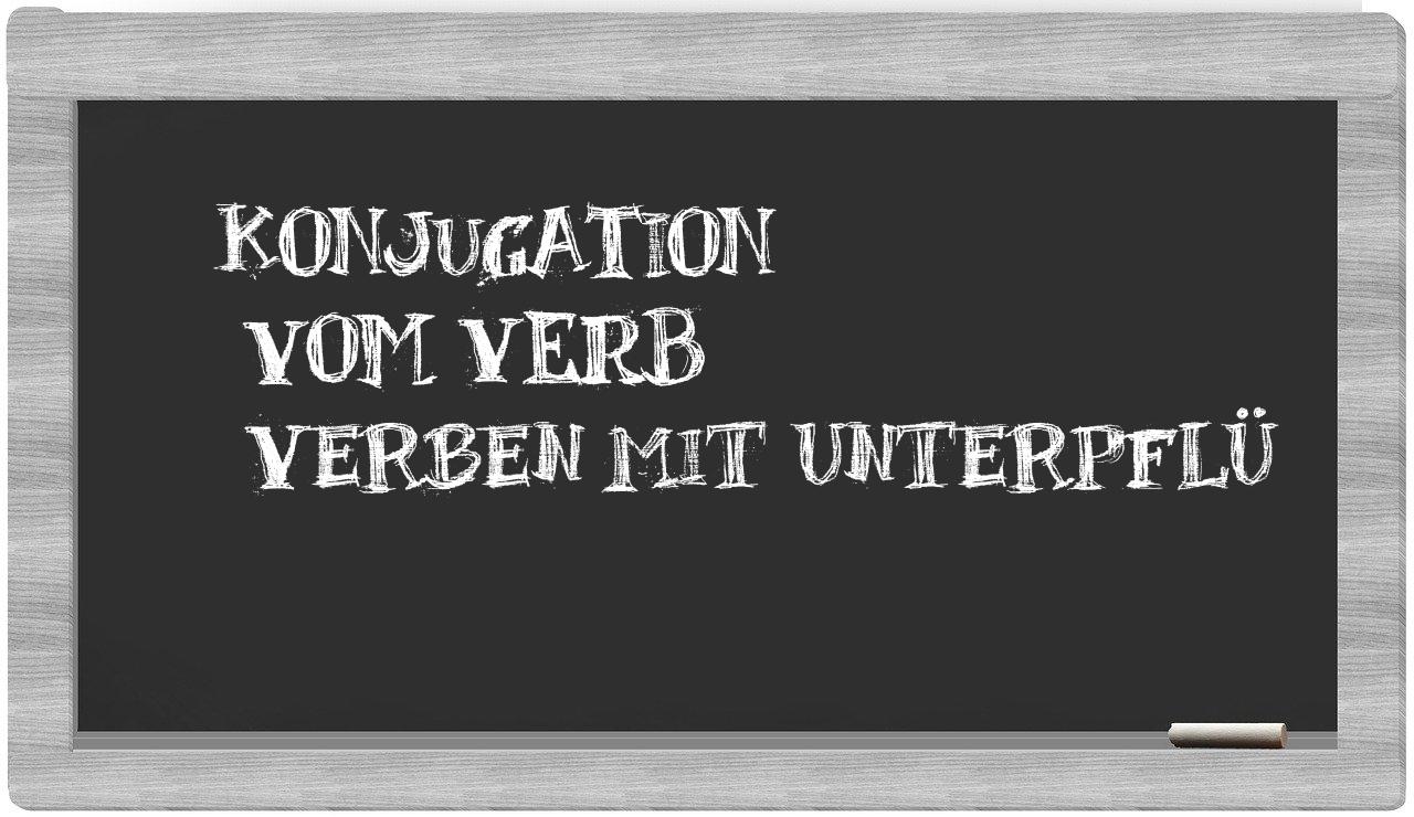 ¿verben mit unterpflü en sílabas?