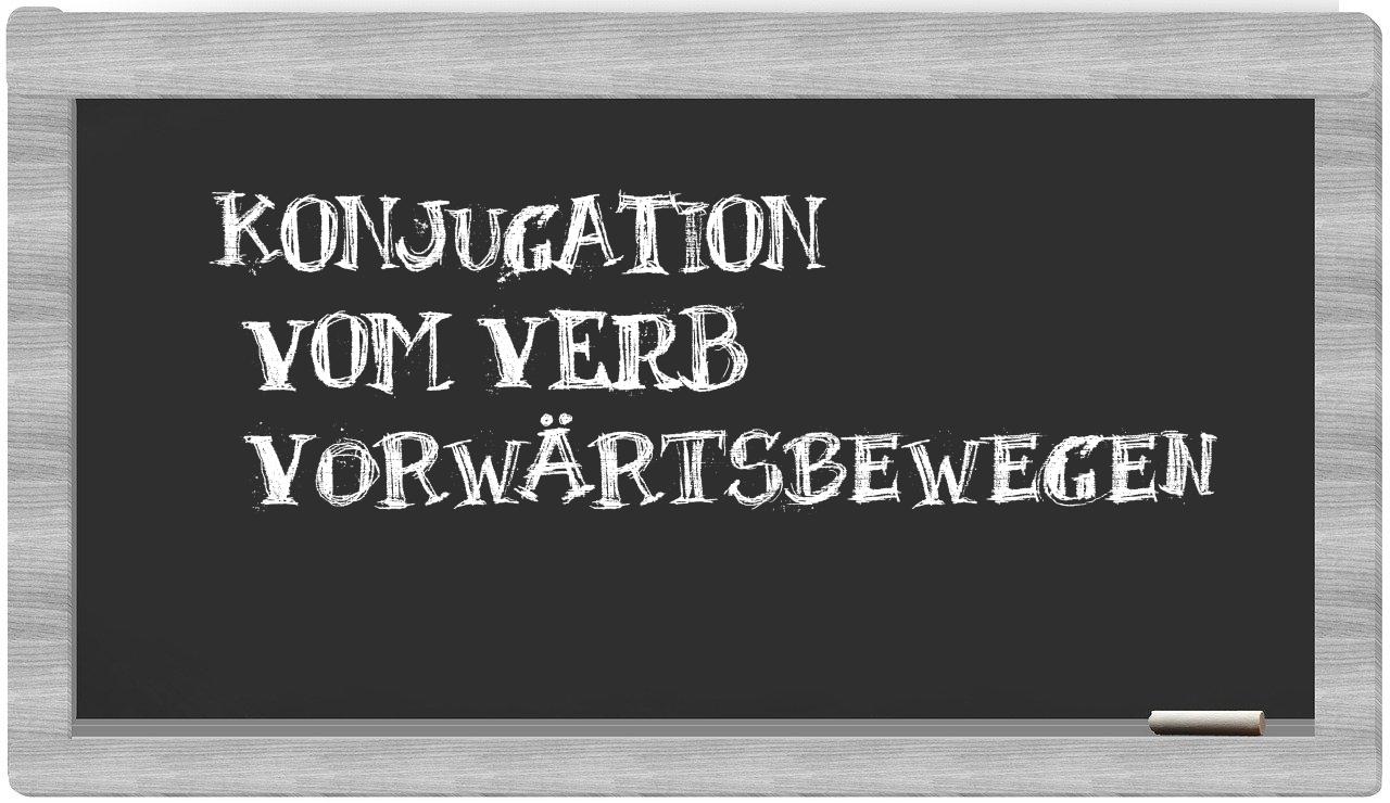 ¿vorwärtsbewegen en sílabas?