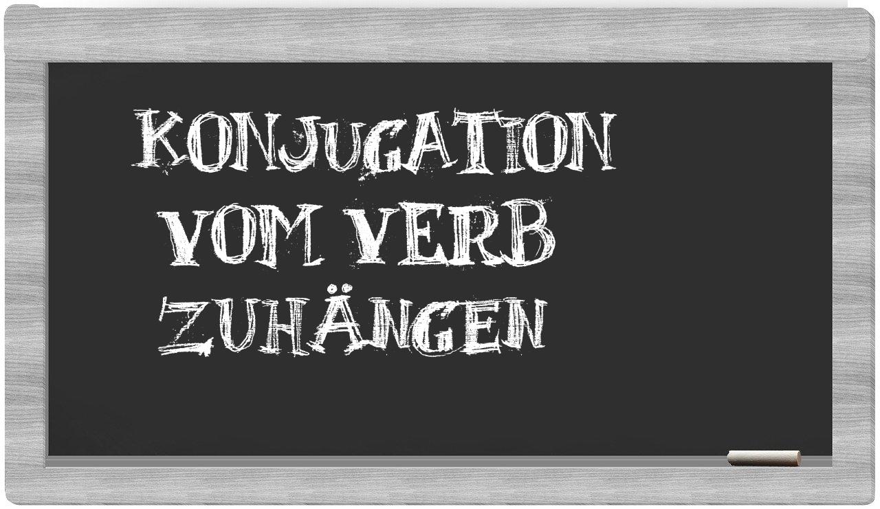 ¿zuhängen en sílabas?